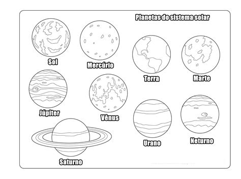 planetas para imprimir